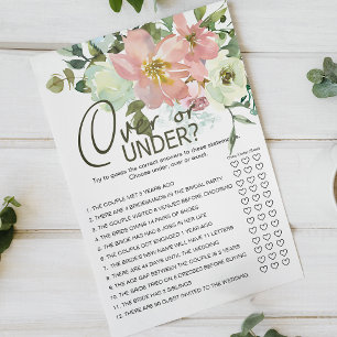Eierschalen-Rosa-Rosen-Blumen-Game Over Under Flyer