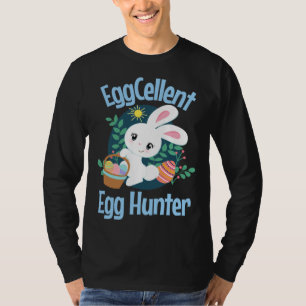 Eierschöner Ostereier-Jäger Süße Osterhase Zitat S T-Shirt