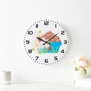 Eierschüssel Große Wanduhr