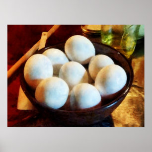 Eierschüssel Poster