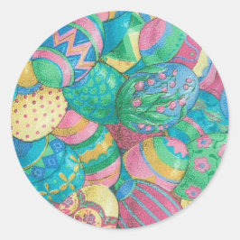 Eierstock Runder Aufkleber