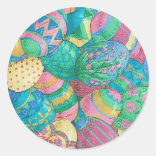 Eierstock Runder Aufkleber