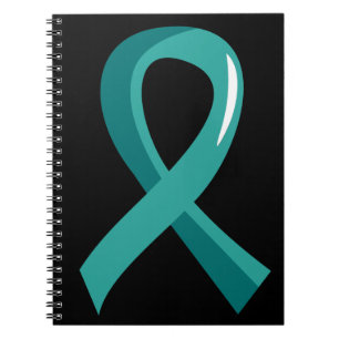 Eierstockkrebs-aquamarines Band 3 Notizblock