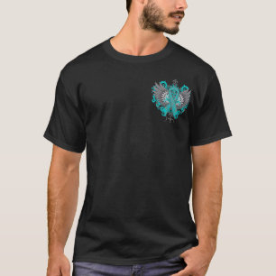 Eierstockkrebs-coole Flügel T-Shirt