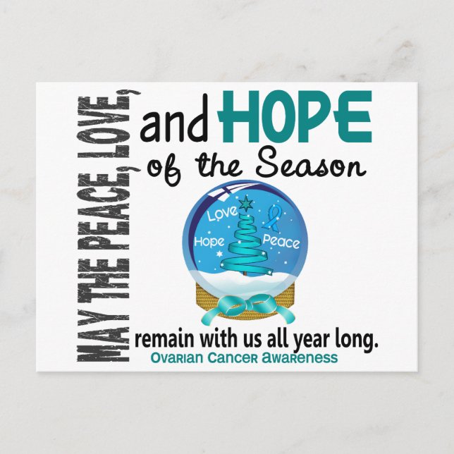 Eierstockkrebs der feiertagspostkarte (Vorderseite)