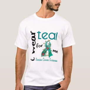 Eierstockkrebs TRAGE ICH AQUAMARIN FÜR MICH 43 T-Shirt