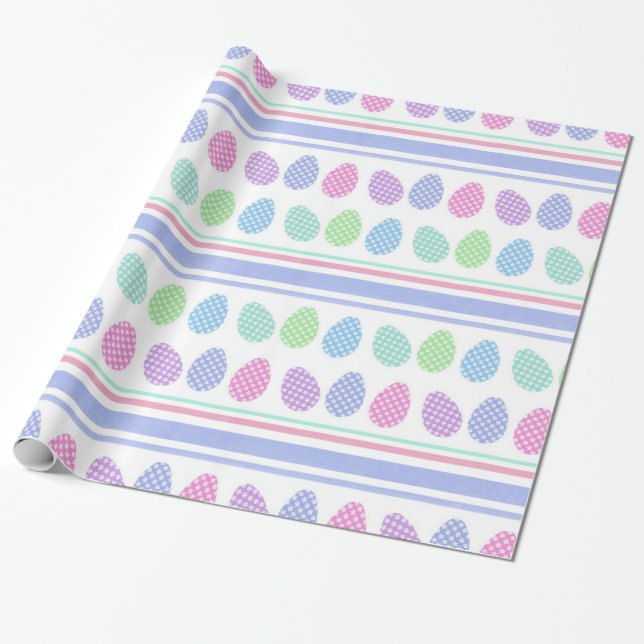 Eierstreifen Geschenkpapier (Ungerollt)