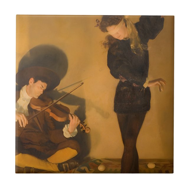 Eiertanz (von John Collier) Fliese (Vorderseite)