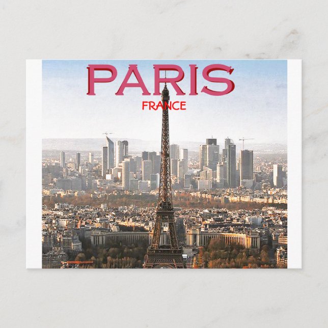 EIFEL TOWER PARIS, FRANKREICH (TOSIN GBADAMOSI) POSTKARTE (Vorderseite)