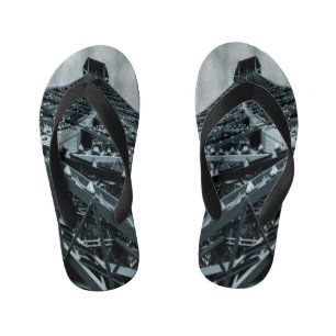 Eifelturm Paris Steel und Himmelsocken Kinderbadesandalen