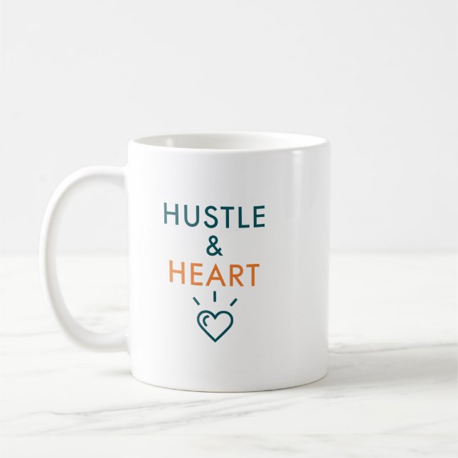 Eifer und Herz Motivationszitat Kaffeetasse (Links)
