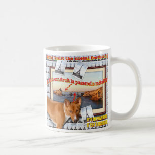 Eiffel baute die Metallbrücke. Tasse