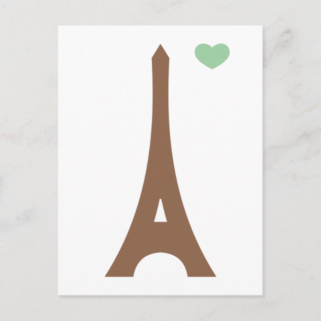 Eiffel in der Liebe... Postkarte (Vorderseite)