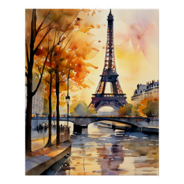 Eiffel Paris France Denkmal Poster