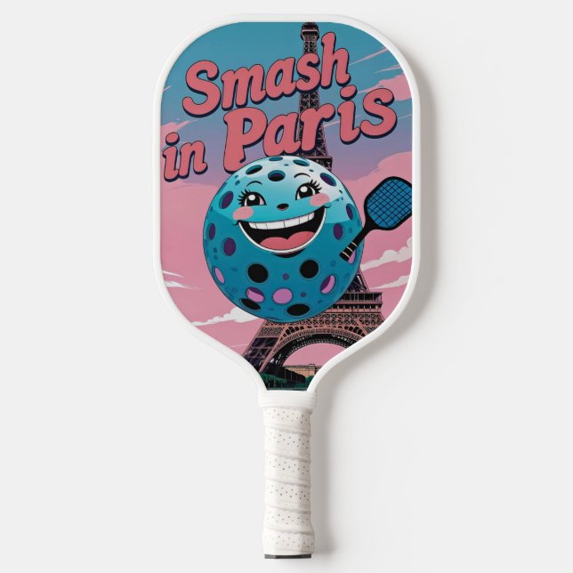 Eiffel Smash - Paris Pickleball Design Pickleball Schläger (Vorderseite)