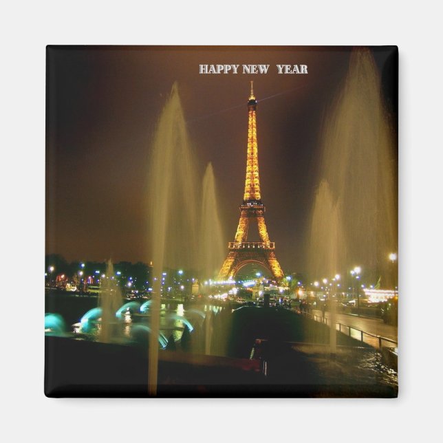 EIFFEL TOWER AM NACHT MAGNET (Vorne)