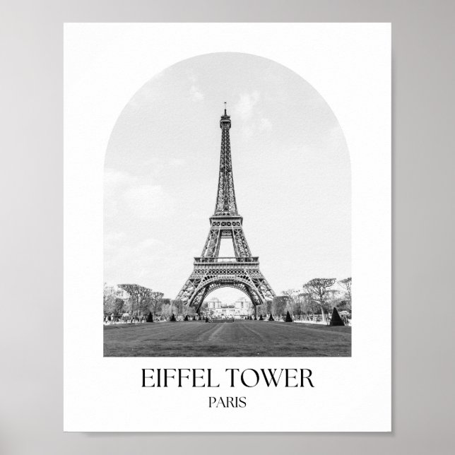 Eiffel Tower Arch Foto Print Poster (Vorne)