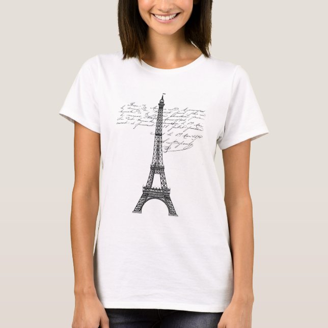 Eiffel Tower Boyfriend T-Shirt (Vorderseite)