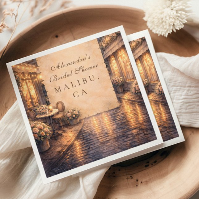 Eiffel Tower Bridal Shower Serviette (Von Creator hochgeladen)