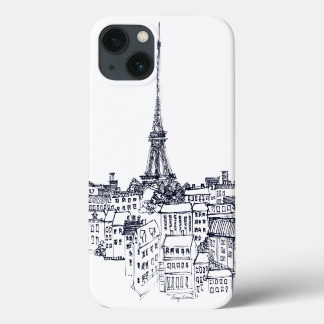 Eiffel Tower Case-Mate iPhone Hülle (Rückseite)