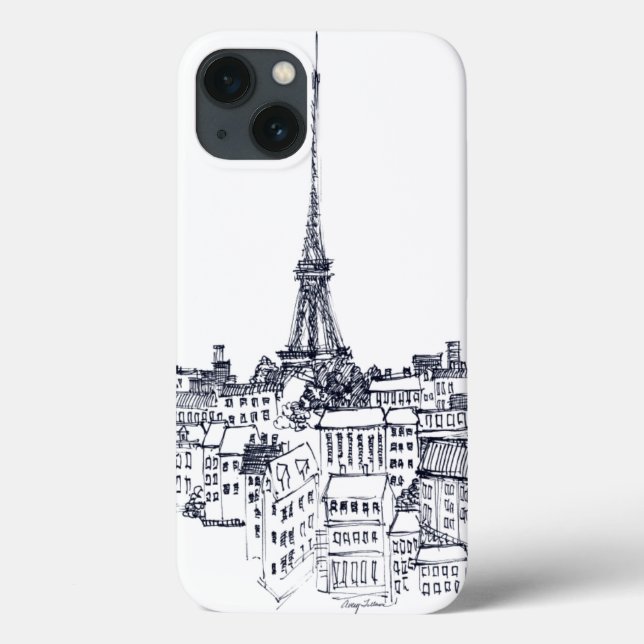 Eiffel Tower Case-Mate iPhone Hülle (Rückseite)