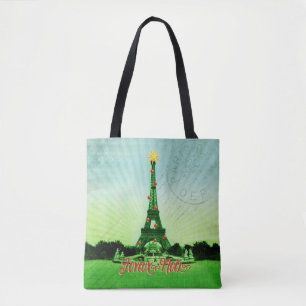 Eiffel Tower Christmas Collage