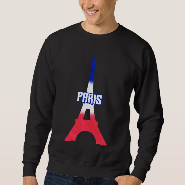 Eiffel Tower – Elegant Paris Landmark Design Sweatshirt (Vorderseite)