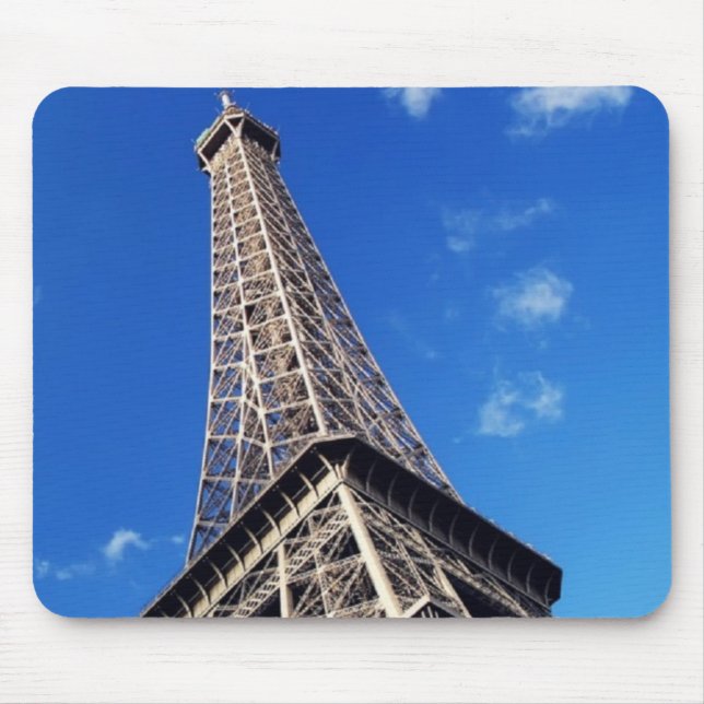 Eiffel Tower France Travel Fotografy Mousepad (Vorne)