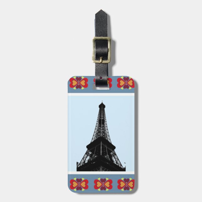 Eiffel Tower Gepäckanhänger (Vorderseite vertikal)
