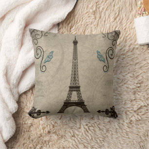 Eiffel Tower Grunge American MoJo Pillow Kissen