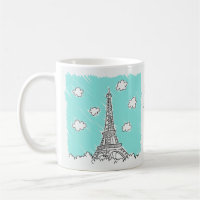 Eiffel Tower Illustration - Tasse für benutzerdefi