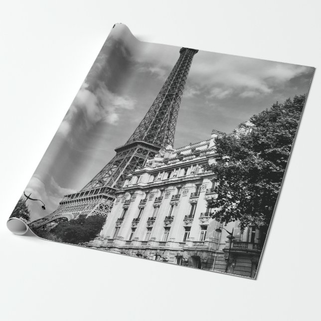 EIFFEL TOWER IN PARIS, FRANKREICH GESCHENKPAPIER (Ungerollt)