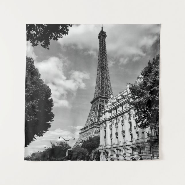 EIFFEL TOWER IN PARIS, FRANKREICH WANDTEPPICH (Vorderseite)