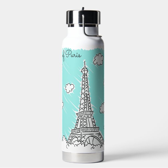 Eiffel Tower Individuelle Name Trinkflasche (Links)