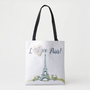 Eiffel Tower Ink Sketch Liebe Paris Mit Herzen
