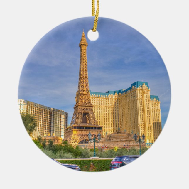 Eiffel Tower Las Vegas Paris Limousine Nevada Keramik Ornament (Vorne)