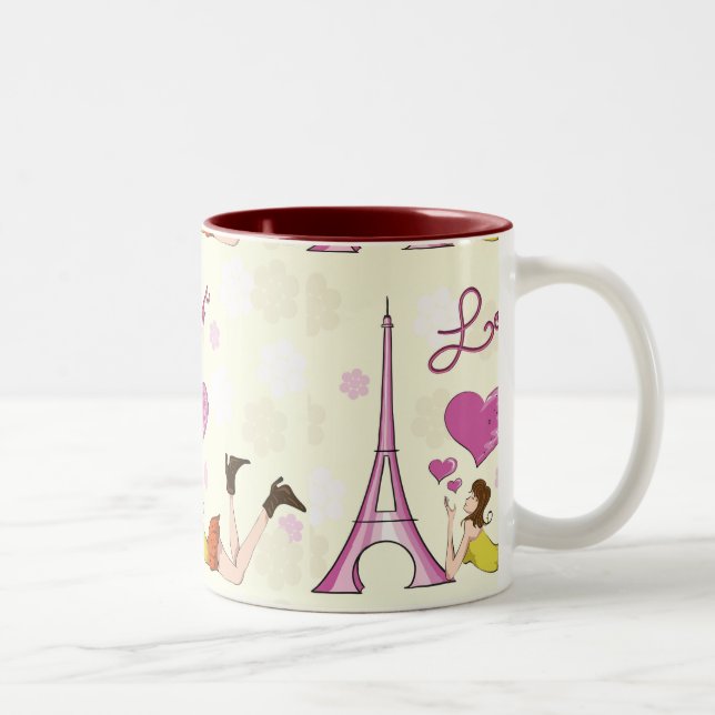 EIFFEL TOWER LIEBE TASSE (Rechts)