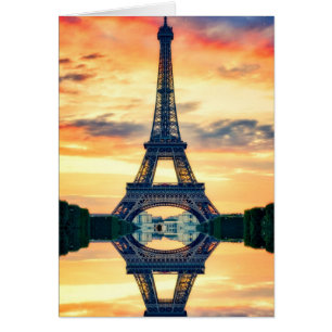 Eiffel Tower Paris Abend European Travel