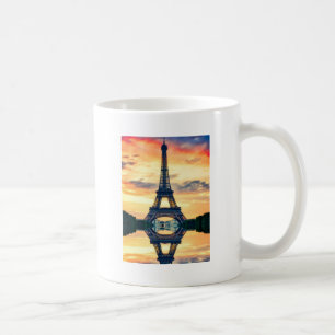 Eiffel Tower Paris Abend European Travel Tasse