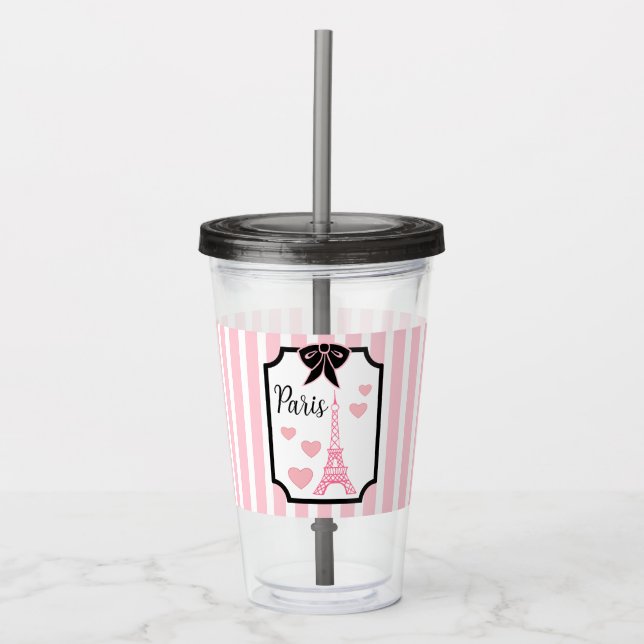 Eiffel Tower Paris Acrylic Tumbler  Acryltrinkbecher (Vorderseite)