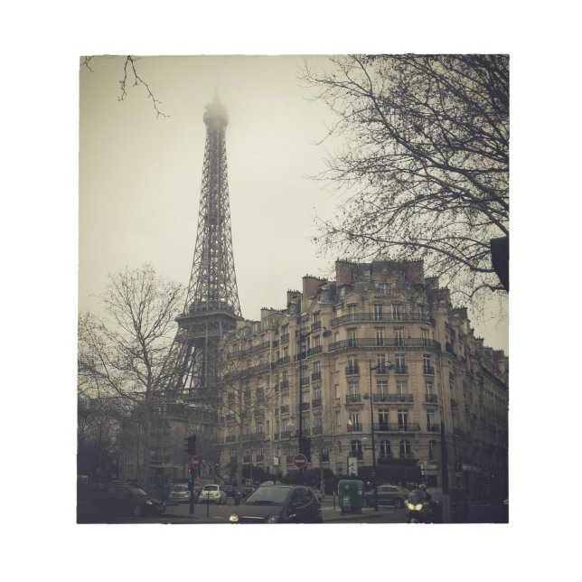 Eiffel Tower Paris City Gebäude Architecture Notizblock (Vorderseite)