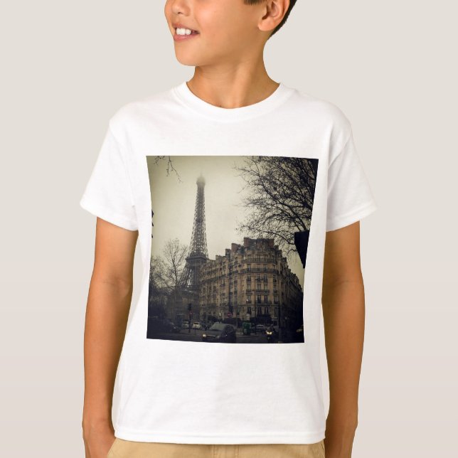 Eiffel Tower Paris City Gebäude Architecture T-Shirt (Vorderseite)