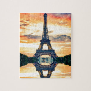 Eiffel Tower Paris Europe Travel Foto Puzzle