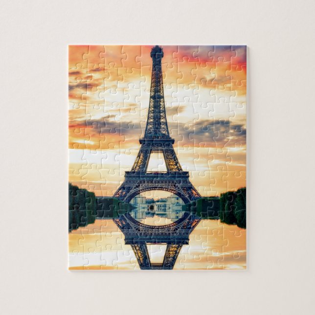 Eiffel Tower Paris Europe Travel Foto Puzzle (Vertikal)