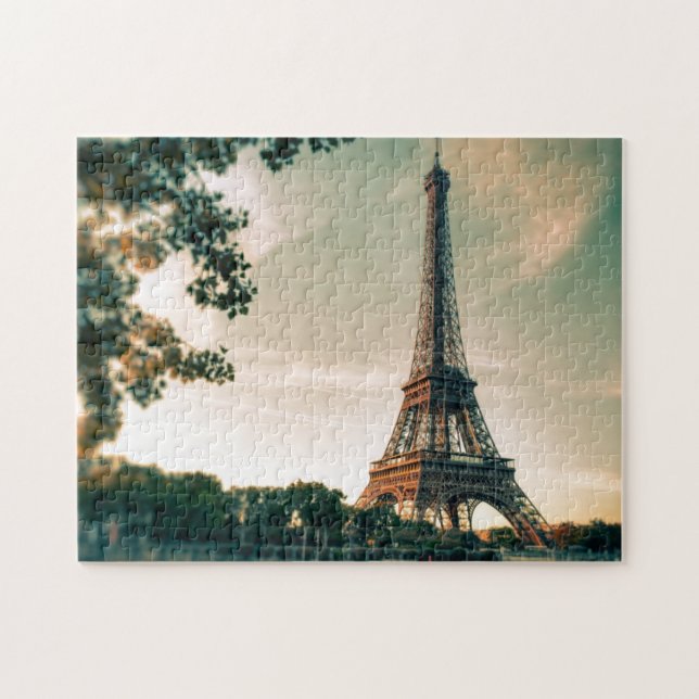 Eiffel Tower Paris Europe Travel Foto Puzzle (Horizontal)