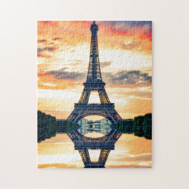 Eiffel Tower Paris Europe Travel Foto Puzzle (Vertikal)