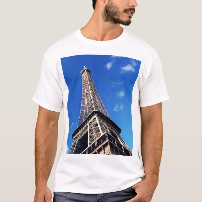 Eiffel Tower Paris Europe Travel T-Shirt (Vorderseite)