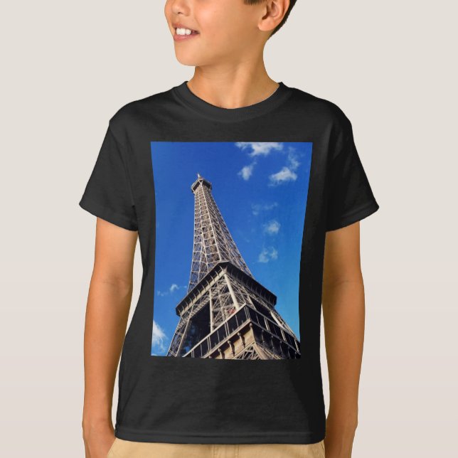 Eiffel Tower Paris Europe Travel T-Shirt (Vorderseite)