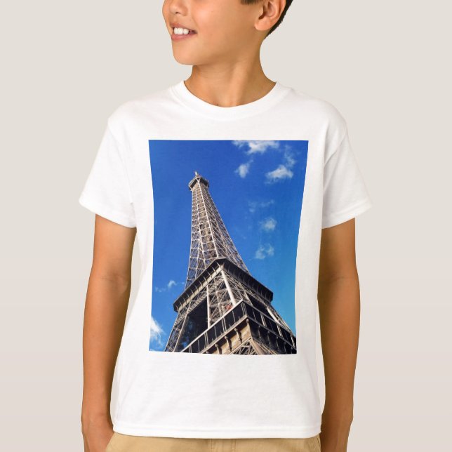 Eiffel Tower Paris Europe Travel T-Shirt (Vorderseite)