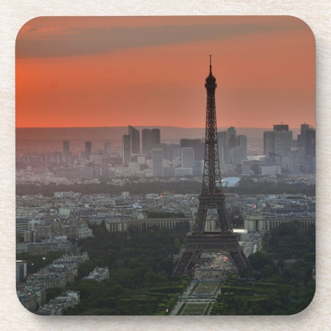 Eiffel Tower Paris Europe Travel Untersetzer (Vorderseite)